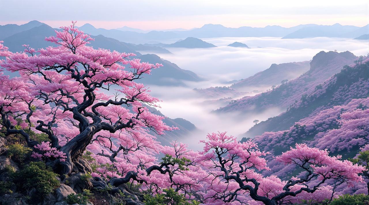 豌豆影视 - 浙江天台山云锦杜鹃花海漫游