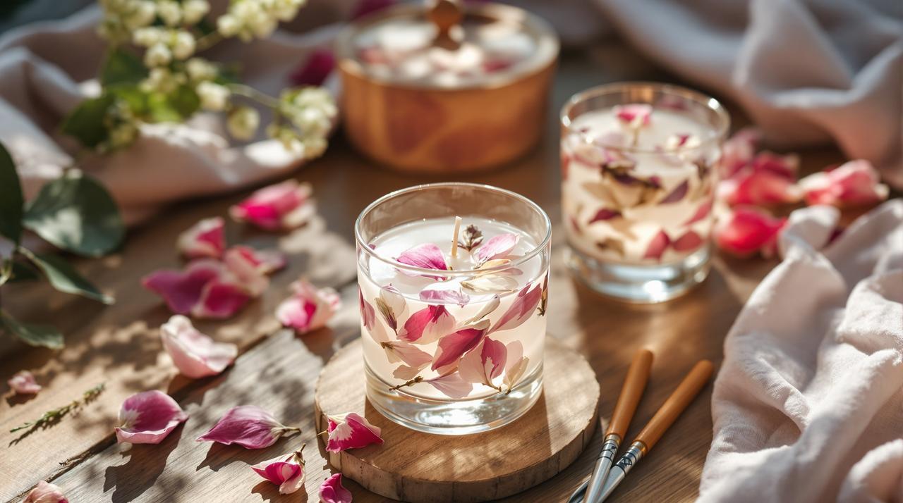 豌豆影视 - DIY杜鹃花主题手工蜡烛制作教程